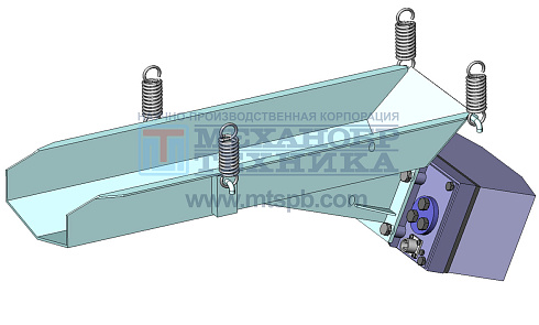 Питатель вибрационный с электромагнитным приводом ПЭ 1,8х6 рис.0